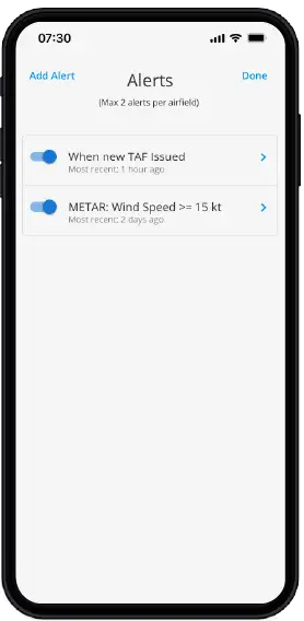 Airfield Watch - Enable customisable alerts