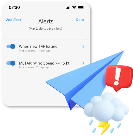 METAR & TAF Alerts