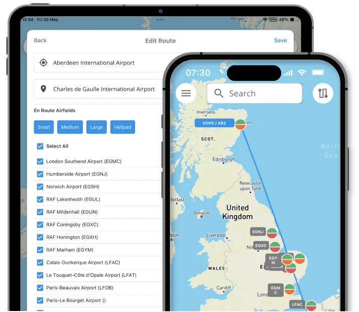 Quick Brief Flight Routes