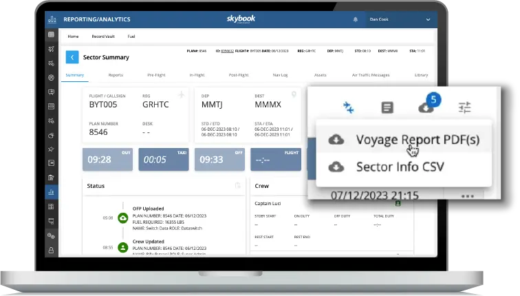 Export accurate journey insights to make savings & improve airline efficiency