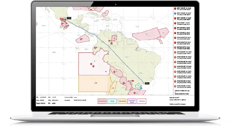 SIGMET route charts