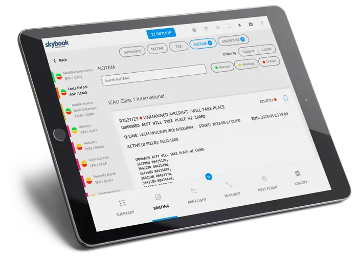 Comprehensive digital pilot briefings