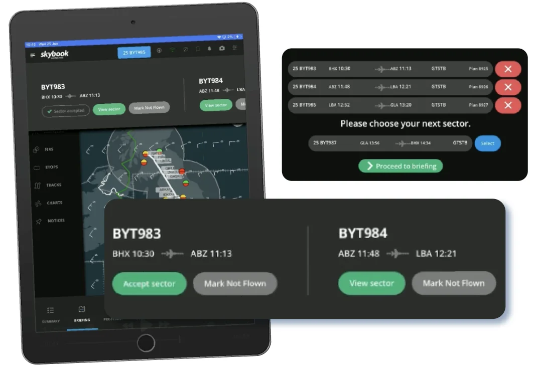 Select multiple sectors