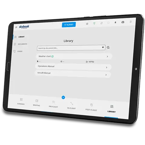 skybook EFB - Quick document access