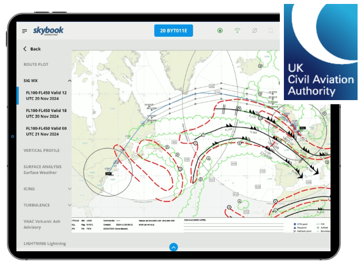 ETOPS charts are available through the EFB briefing pack, the
                Ground Portal, or as printable copies.