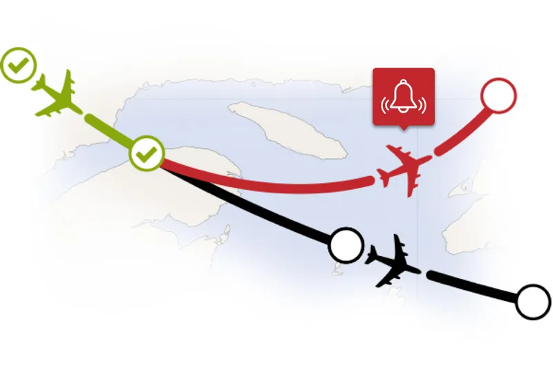 Active flight alerts for quick decision making