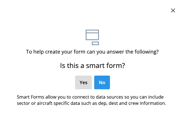 Smart EFB forms