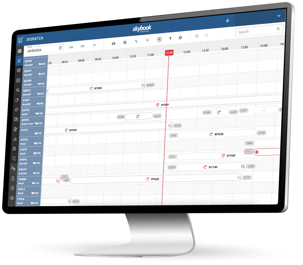 Track status updates, review flight schedules and manage the impact of delays in Ops Board