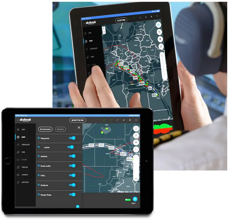 pilot weather monitoring on efb