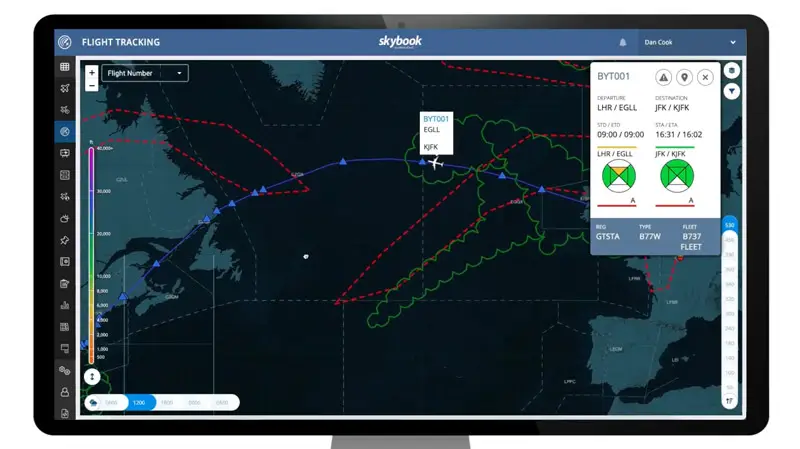 flight tracking weather monitoring