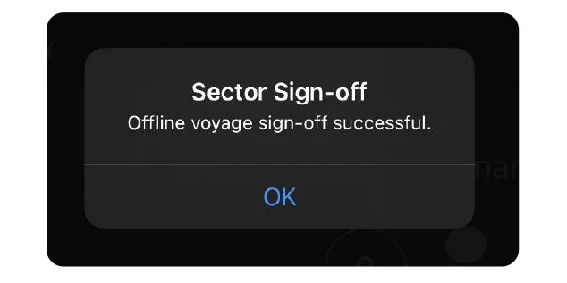 offline mofe pilot sign off on electronic flight bag