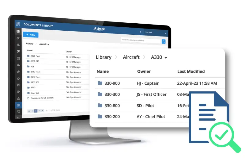 flight operations document manager for digital operations manuals