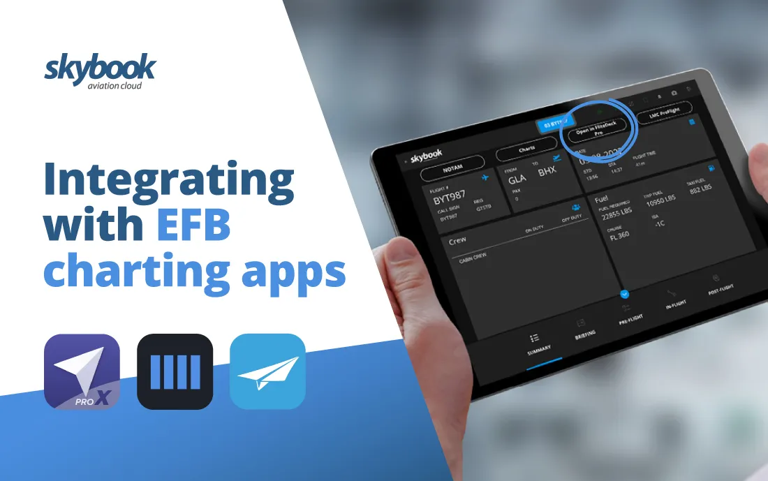 efb connectivity with charting apps