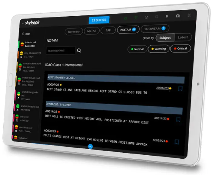 notam filtering automation