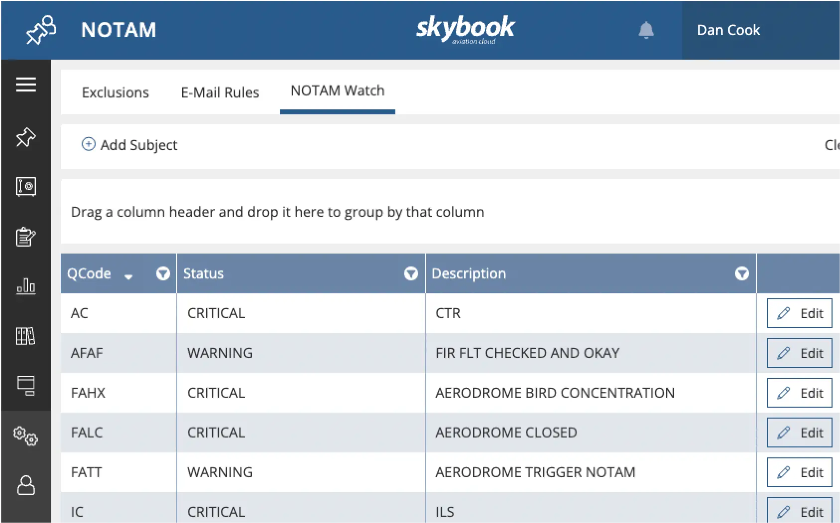 notam monitoring system