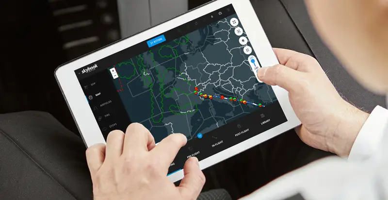 electronic flight bag weather data