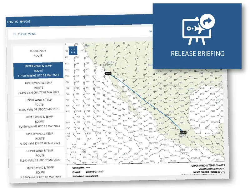 release flight briefing packages