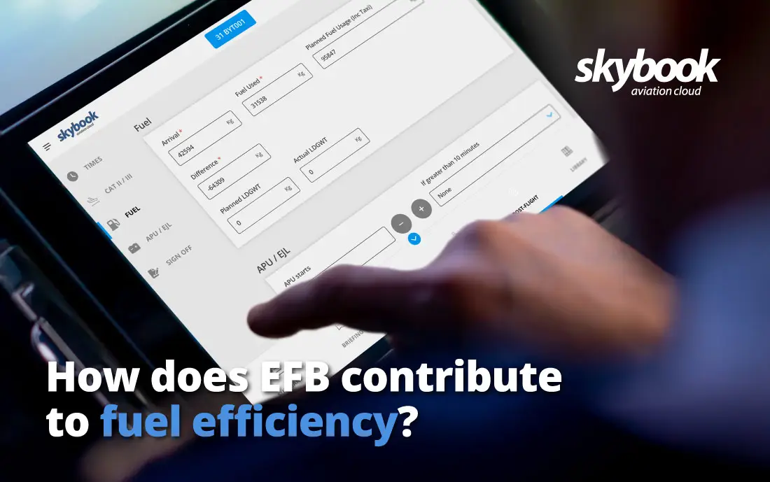 how does electronic flight bag contribute to fuel efficiency