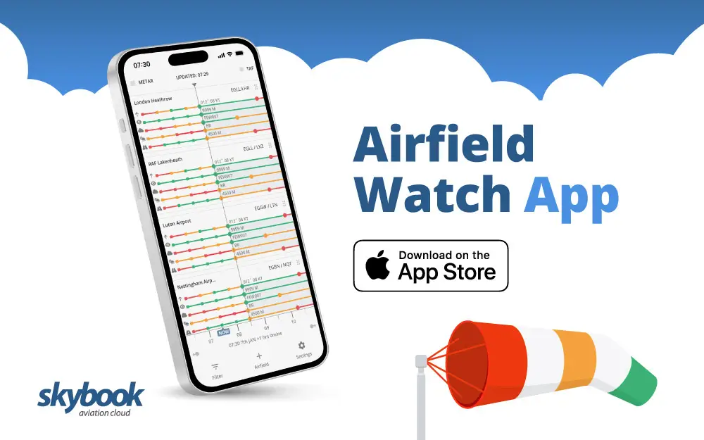 aviation weather app for pilots with METAR, TAF and NOTAM information