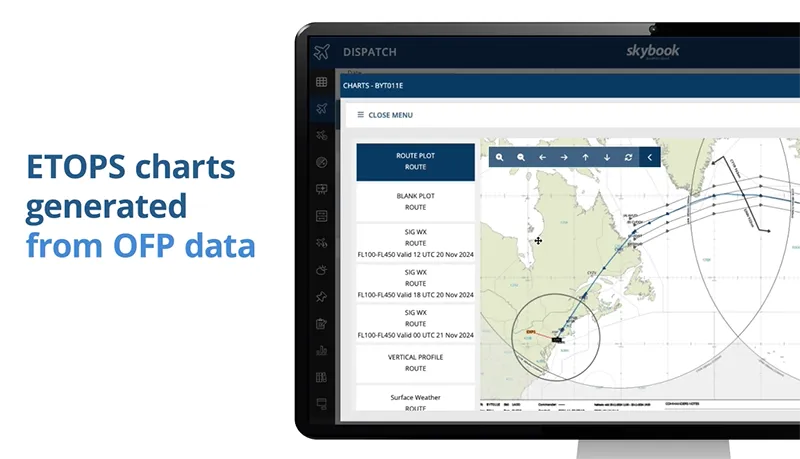 etops automated charts creation 