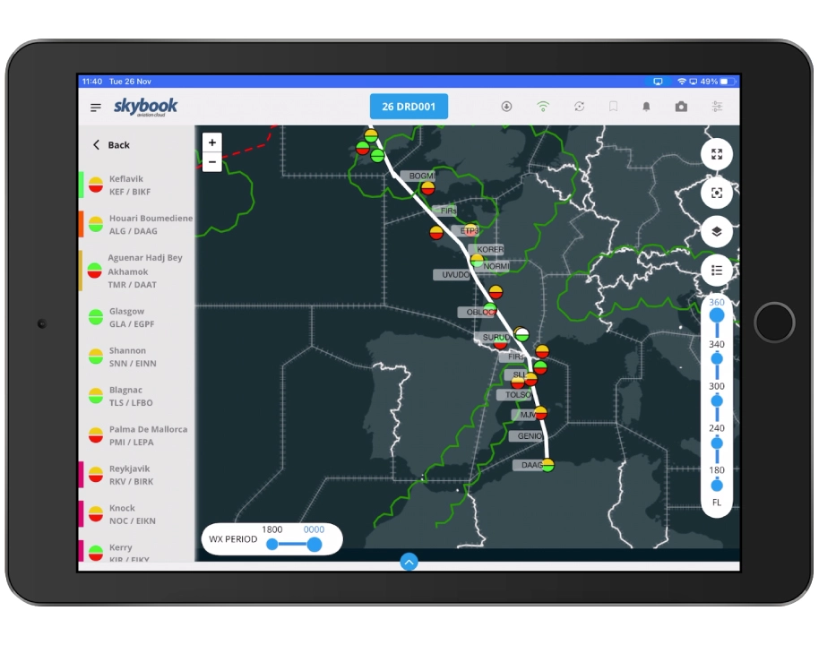 efb briefing airfield status