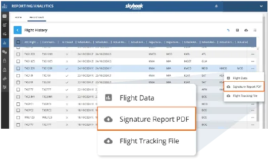 signature report